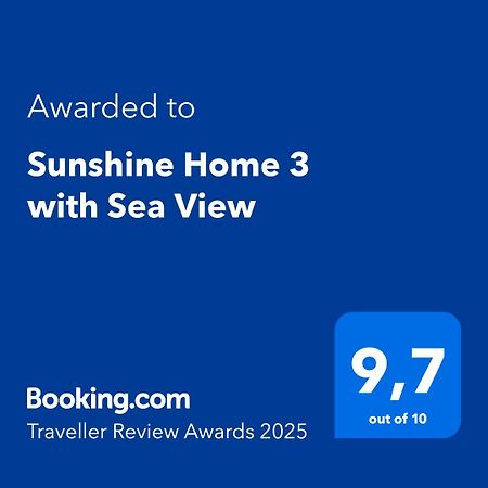 Sunshine Home 3 With Sea View Alepou 외부 사진